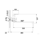 Lidz Latwa 005 LDLAT005CRM45415 Chrome - купити в інтернет-магазині Техностар