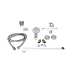 Lidz Latwa 005 з поворотним виливом (з душовим гарнітуром) (k35) LDLAT005WHI45425 White - купити в інтернет-магазині Техностар