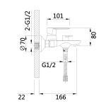 Lidz Latwa 006 LDLAT006BLA45419 Black - купити в інтернет-магазині Техностар