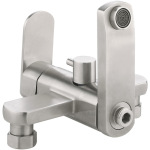 Lidz Luna 006 (k35) з поворотним виливом та душовим гарнітуром LDLUN006NKS49190 Nickel - купити в інтернет-магазині Техностар