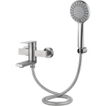Lidz Nexus 006 (k35) з поворотним виливом та душовим гарнітуром LDNEX006NKS49186 Nickel - купити в інтернет-магазині Техностар
