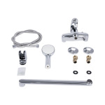 Lidz Tani 0051 з поворотним виливом (з душовим гарнітуром) (k40) LDTAN0051CRM44961 Chrome - купити в інтернет-магазині Техностар