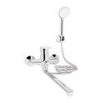 Lidz Tani 0052 з поворотним виливом (з душовим гарнітуром) (k40) LDTAN0052CRM44960 Chrome - купити в інтернет-магазині Техностар