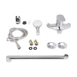 Lidz Tani 0052 з поворотним виливом (з душовим гарнітуром) (k40) LDTAN0052CRM44960 Chrome - купити в інтернет-магазині Техностар