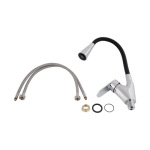 Lidz Tani 007F3 з гнучким виливом (k40) LDTAN007F3BCR37649 Chrome/Black - купити в інтернет-магазині Техностар