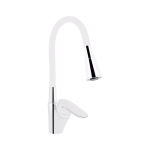 Lidz Tani 007F3 з гнучким виливом (k40) LDTAN007F3WCR40423 Chrome/White - купити в інтернет-магазині Техностар