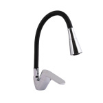 Lidz Tani 008F3 з гнучким виливом (k40) LDTAN008F3BCR39484 Chrome/Black - купити в інтернет-магазині Техностар