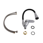 Lidz Tani 008F3 з гнучким виливом (k40) LDTAN008F3BCR39484 Chrome/Black - купити в інтернет-магазині Техностар