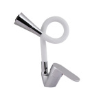 Lidz Tani 008F3 з гнучким виливом (k40) LDTAN008F3WCR37037 Chrome/White - купити в інтернет-магазині Техностар