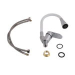 Lidz Tani 008F3 з гнучким виливом (k40) LDTAN008F3WCR37037 Chrome/White - купити в інтернет-магазині Техностар