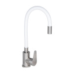 Lidz Vida 015F3 з гнучким виливом (k35) LDVID015F3WHI43357 White / Nickel - купити в інтернет-магазині Техностар