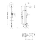 Lidz Wawel 1030 на три споживача (з виливом) (k35) LDWAW1030CRM45391 Chrome - купити в інтернет-магазині Техностар