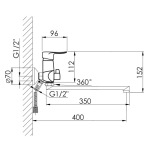 Lidz Wieza 005 LDWIE005CRM45411 Chrome - купити в інтернет-магазині Техностар