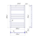 Mario Чикаго 800х530/500 мм Gold Satin (1.2.6100.03 GS) - купити в інтернет-магазині Техностар