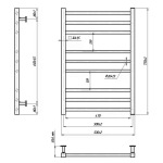 Mario Преміум Класік 770х540/500 INOX (1.7.044598.P) - купити в інтернет-магазині Техностар