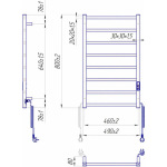 Mario 2.2.1702.03.P Токіо-I  800х500/80 електр. TR К, Полір.нержав. (1 сорт) - купити в інтернет-магазині Техностар