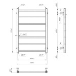 Mario INOX Токіо 770х530/500, Полір.нержав. (1.7.044615.P) - купити в інтернет-магазині Техностар