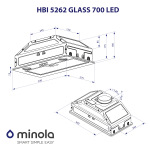 Minola HBI 5262 BL GLASS 700 LED - купити в інтернет-магазині Техностар