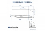Minola HBI 5263 BL GLASS 700 LED Line - купити в інтернет-магазині Техностар