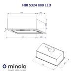 Minola HBI 5324 BL 800 LED - купити в інтернет-магазині Техностар