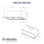 Minola HBI 5327 BL 800 LED - купити в інтернет-магазині Техностар
