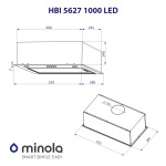 Minola HBI 5627 GR 1000 LED - купити в інтернет-магазині Техностар