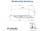 Minola HBI 5663 BL GLASS 1000 LED Line - купити в інтернет-магазині Техностар