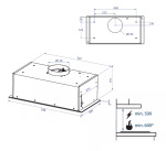 Minola HBI 6473 WH GLASS 800 LED Line - купити в інтернет-магазині Техностар