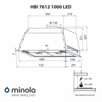 Minola HBI 7612 BL 1000 LED - купити в інтернет-магазині Техностар