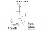 Minola HDN 6242 WH 700 LED - купити в інтернет-магазині Техностар