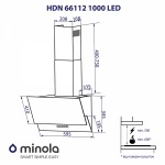 Minola HDN 66112 WH 1000 LED - купити в інтернет-магазині Техностар