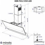 Minola HDN 9412 BL 850 LED - купити в інтернет-магазині Техностар