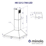 Minola HK 5212 WH 700 LED - купити в інтернет-магазині Техностар