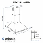 Minola HK 6714 BL 1100 LED - купити в інтернет-магазині Техностар