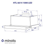 Minola HTL 6614 WH 1000 LED - купити в інтернет-магазині Техностар