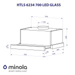 Minola HTLS 6234 BL 700 LED GLASS - купити в інтернет-магазині Техностар