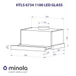Minola HTLS 6734 BL 1100 LED GLASS - купити в інтернет-магазині Техностар