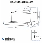 Minola HTL 6234 BL 700 LED GLASS - купити в інтернет-магазині Техностар