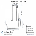 Minola HVS 6744 WH 1100 LED - купити в інтернет-магазині Техностар