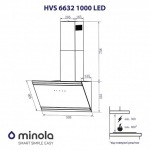Minola HVS 6632 BL 1000 LED - купити в інтернет-магазині Техностар