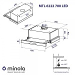 Minola MTL 6222 BL 700 LED - купити в інтернет-магазині Техностар