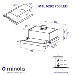 Minola MTL 6292 GR 700 LED - купити в інтернет-магазині Техностар