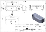 Miraggio BALI 1700x750 покриття матове  - купити в інтернет-магазині Техностар