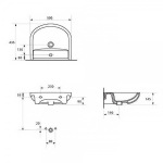 Mito K667-106 ARTECO 50 ONE HOLE, білий глянець - купити в інтернет-магазині Техностар
