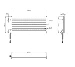 Navin Largo 1100х500 Sensor з Wi-Fi, широка лівобічна, білий оксамит 12-844155-1150 - купити в інтернет-магазині Техностар
