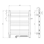 Navin Авангард 480х600 Sensor правобічна з таймером, біла 12-028053-4860 - купити в інтернет-магазині Техностар