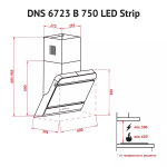 Perfelli DNS 6723 B 1100 BL LED Strip - купити в інтернет-магазині Техностар