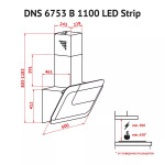 Perfelli DNS 6753 B 1100 WH/BL LED Strip - купити в інтернет-магазині Техностар