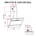 Perfelli DNS 6793 B 1100 BL LED Strip - купити в інтернет-магазині Техностар