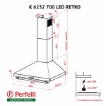 Perfelli K 6232 BL 700 LED RETRO - купити в інтернет-магазині Техностар
